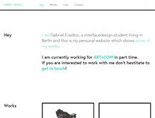 Tablet Screenshot of gabrielcredico.de